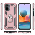 Pancierované obal na mobil pre Xiaomi Redmi Note 10/10S, Nox Case Ring, ružové rose gold