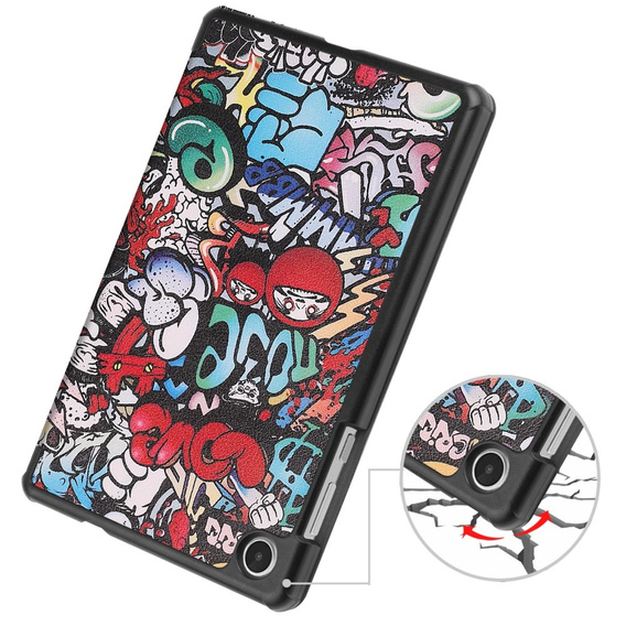 Puzdro pre Lenovo Tab M8 Gen 4 TB-300FU, Smartcase, graffiti