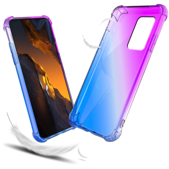 Puzdro pre Xiaomi Poco F5, Gradient Dropproof, Fialová / modrá