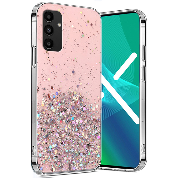 Obal na mobil pre Samsung Galaxy A04S / A13 5G, Glittery, ružové