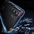 Puzdro LUPHIE pre Samsung Galaxy S23 Ultra, Armor Bumper, čierna / červená