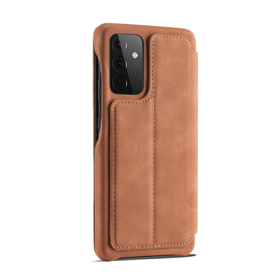 Klapkové puzdro pre Samsung Galaxy A52 5G / 4G, LC.IMEEKE, hnedé