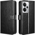 Klapkové puzdro pre Realme 14 5G / Realme 14T 5G, Crazy Horse Wallet, čierne
