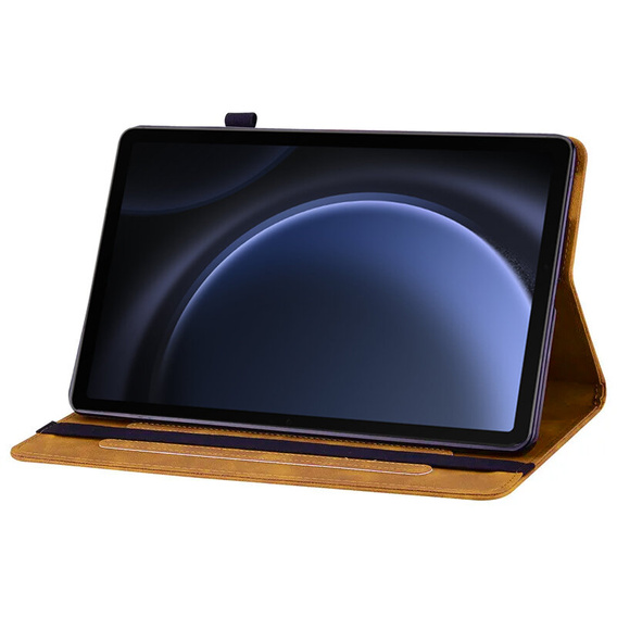 Puzdro pre Samsung Galaxy Tab S10 Lite / S10 FE / S9 FE, Wallet Pen Slot, žltý