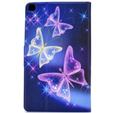 Obal na mobil pre Samsung Galaxy Tab A7 10.4 2020 T500 T505, butterflies, fialové