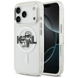 Karl Lagerfeld IML Glitter Karl a Choupette MagSafe puzdro pre iPhone 17 Pro