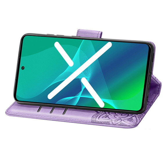 Klapkové puzdro pre Oppo A38 4G / Oppo A18 4G, Butterfly, fialové