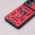 Obal na mobil pre Oppo A98 5G, CamShield Slide, červené