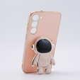 Obal na mobil pre Samsung Galaxy S23 Plus, Astronaut, ružové