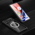 Puzdro pre Google Pixel 8 Pro, Shockproof, s fóliou na displej, pre MagSafe, čierne