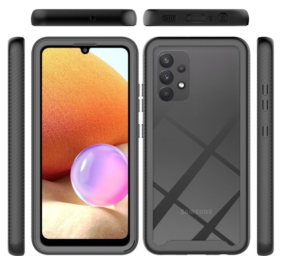 Puzdro pre Samsung Galaxy A32 4G (LTE), Shockproof, s fóliou, modré