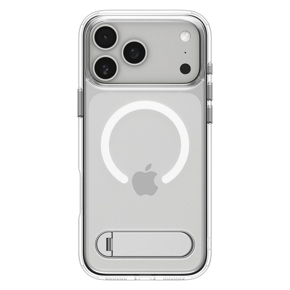 Spigen Ultra Hybrid "S" MagSafe puzdro pre iPhone 17 Pro, číre / biele