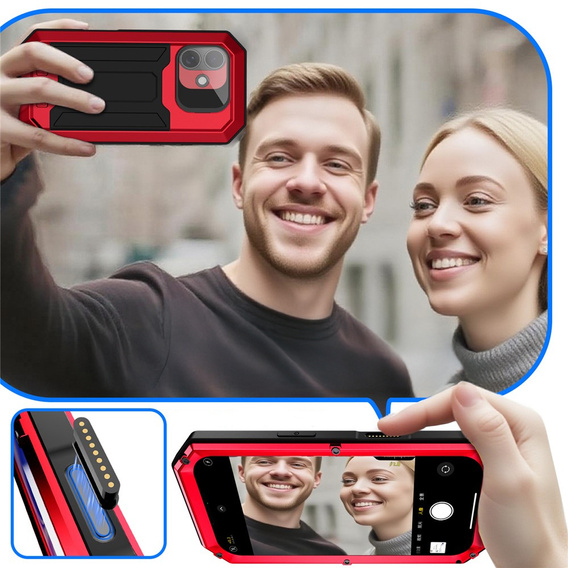 Puzdro R-JUST s ochranným sklom a stojanom pre iPhone 17