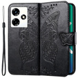 Klapkové puzdro pre Infinix Hot 30 4G, Butterfly, čierne