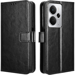 Klapkové puzdro pre Realme 14 5G / Realme 14T 5G, Crazy Horse Wallet, čierne
