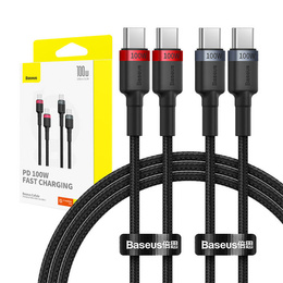 Baseus Cafule USB-C na USB-C 100W kábel 1m - sada 2 kusov
