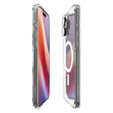 Puzdro MagSafe Spigen pre iPhone 16 Pro, Ultra Hybrid, transparentné / biele + tvrdené sklo 9H