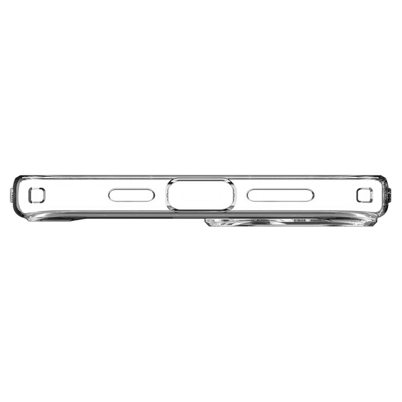 Puzdro MagSafe Spigen pre iPhone 15, Ultra Hybrid, transparentné / biele + tvrdené sklo 9H