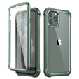 Obal na mobil pre iPhone 11, Dexnor Full Body Rugged, transparentné / zelené