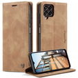 CASEME puzdro pre Samsung Galaxy M33 5G, Leather Wallet Case, hnedé