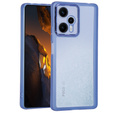 Obal na mobil pre Xiaomi Poco F5, Fusion Hybrid, transparentné / modré