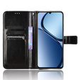 Klapkové puzdro pre Realme C61, Crazy Horse Wallet, čierne