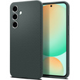 Puzdro Spigen pre Samsung Galaxy S24 FE, Liquid Air, zelený + tvrdené sklo 9H