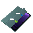 Puzdro pre Samsung Galaxy Tab S10 Lite / S10 FE / S9 FE, Smartcase Hybrid, so slotom na stylus, tmavozelené