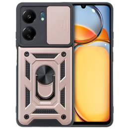 Obal na mobil pre Xiaomi Redmi 13C / Poco C65, CamShield Slide, ružové rose gold