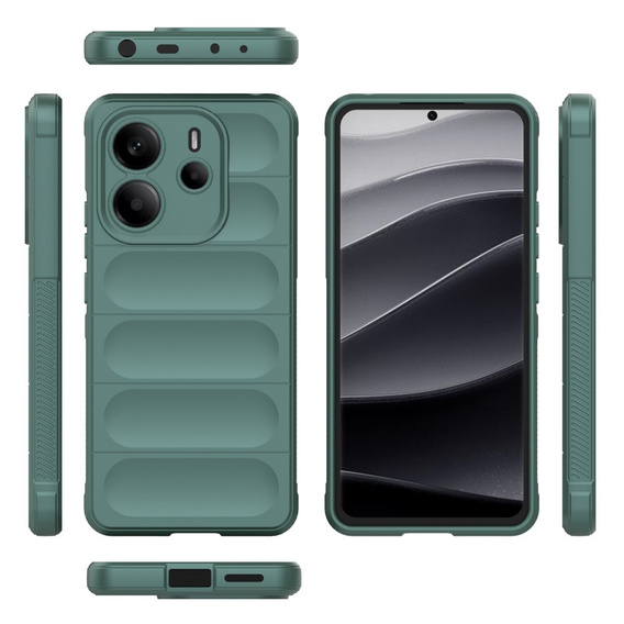 Obal na mobil pre Xiaomi Redmi Note 14 4G, Gaming Shockproof, zelený