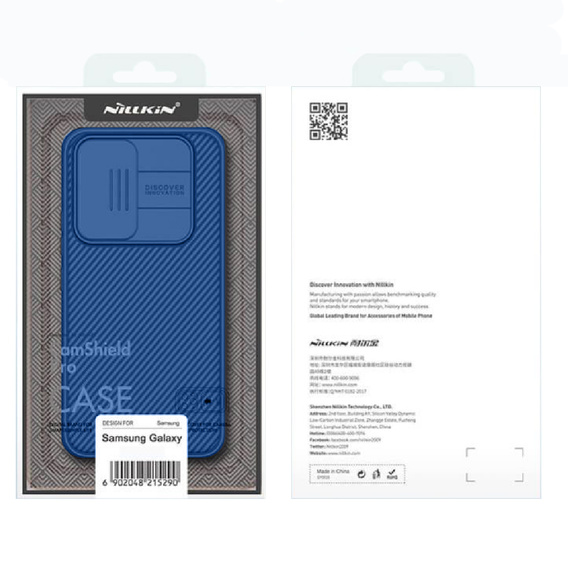 Puzdro pre Samsung Galaxy A54 5G, pancierované Nillkin, CamShield Pro, modré
