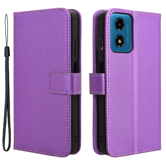 Klapkové puzdro pre Motorola Moto G24 / G24 Power / G04, Wallet Smart Magnet, fialové