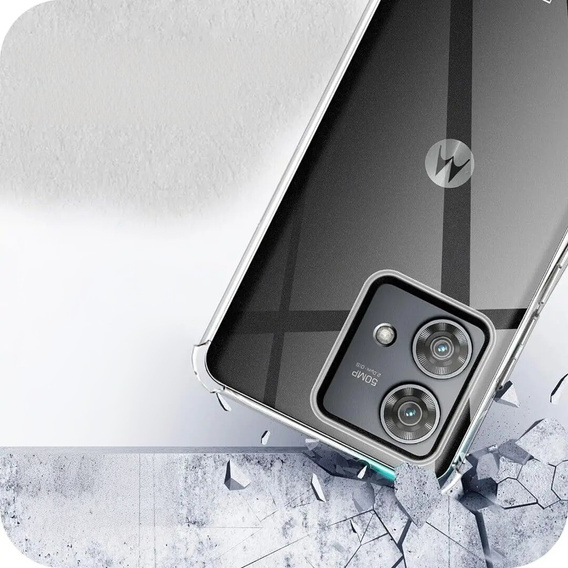 Obal na mobil pre Motorola Edge 40 Neo, Dropproof, priehľadné