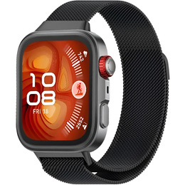 Milánsky náramok pre Huawei Watch Fit 4 / 4 Pro / 3, čierny