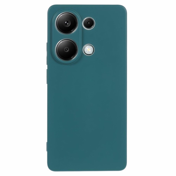 Obal na mobil pre Xiaomi Redmi Note 13 Pro 4G, Silicone Lite, tmavozelené