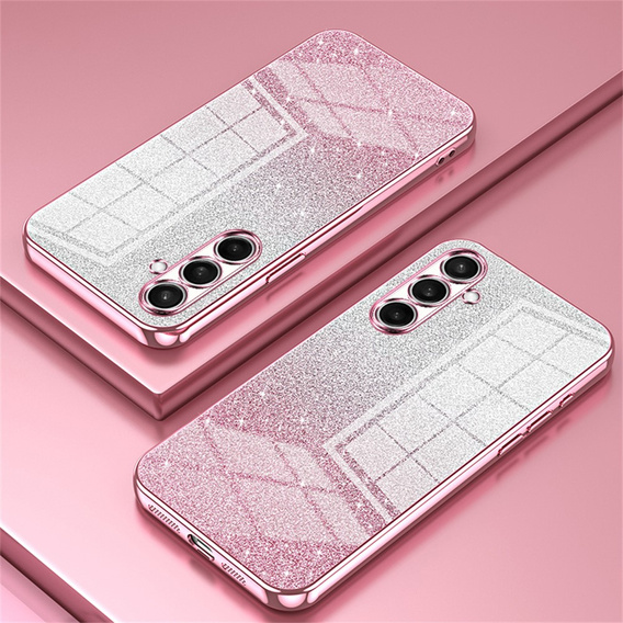 Glitter Case CamShield pre Samsung Galaxy A57 5G, ružový