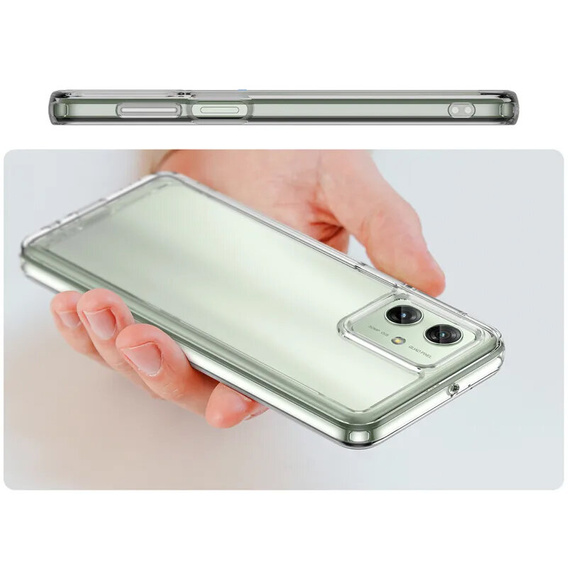 Obal na mobil pre Motorola Moto G54 5G, Fusion Hybrid, priehľadné
