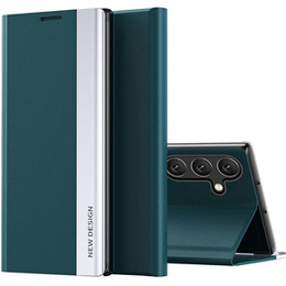Klapkové puzdro pre Samsung Galaxy A34 5G, Side Magnetic, zelený