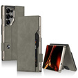 Peňaženka GKK Card Slot s klopou pre Samsung Galaxy S26 Ultra, sivá