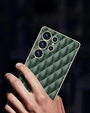 Puzdro pre Samsung Galaxy S25 Ultra, Leather Rhombus, zelený