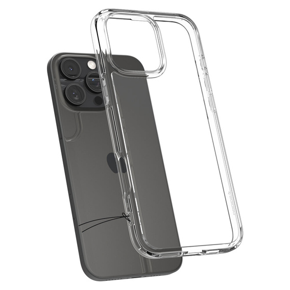Puzdro Spigen pre iPhone 16 Pro Max, Ultra Hybrid, priehľadné + tvrdené sklo 9H