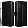 Klapkové puzdro pre CMF Nothing Phone 2 Pro, Crazy Horse Wallet, čierne