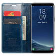 CASEME flipové puzdro pre Samsung Galaxy S8, Waxy Textured, modré