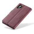 CASEME puzdro pre Samsung Galaxy Note 10 Plus/5G, Leather Wallet Case, červené