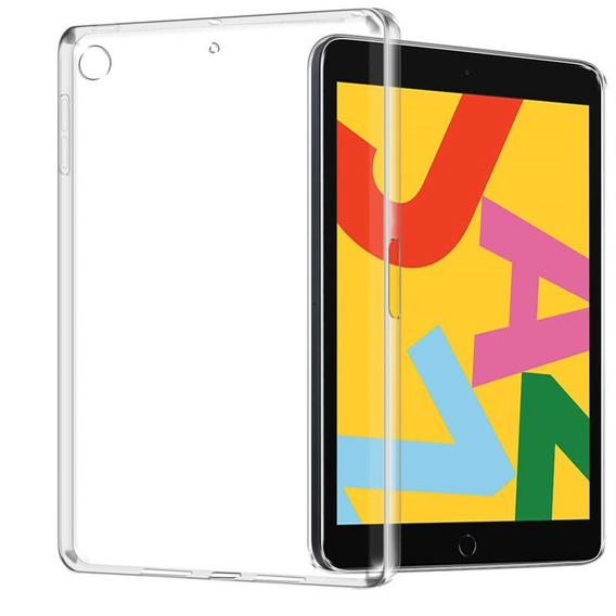 Puzdro pre iPad 10.2" 2021/2020/2019 (9/8/7 gen.), silikónové, priehľadné