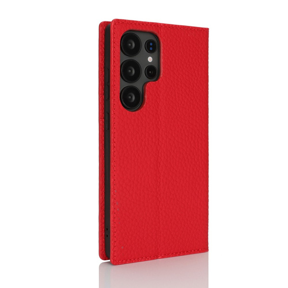 Klapkové puzdro pre Samsung Galaxy S25 Ultra, Litchi Skin Grain, červené