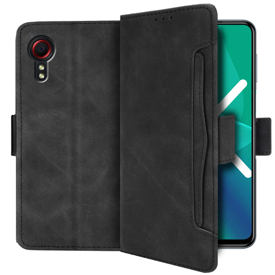 Klapkové puzdro pre Samsung Galaxy Xcover 5, Card Slot, čierne