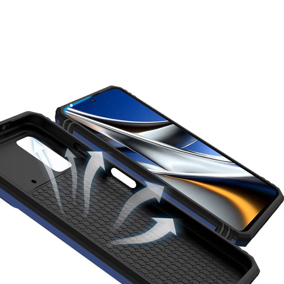 Obal na mobil pre Xiaomi Poco X4 Pro 5G, CamShield Slide, modré