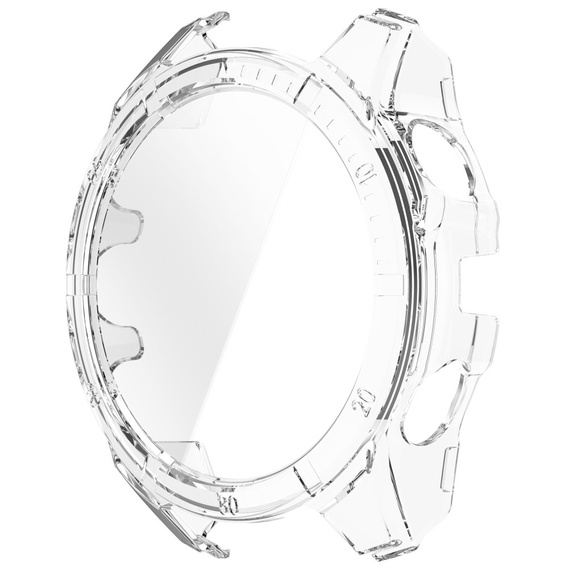 Puzdro 2v1 + tvrdené sklo pre Garmin Fenix 8 51mm, priehľadné