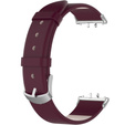 Kožený remienok pre Samsung Galaxy Fit 3, bordový